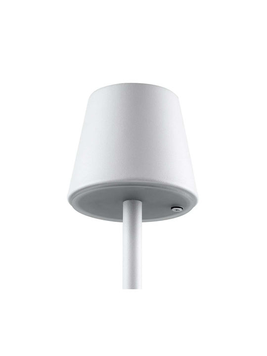 GloboStar Nega Outdoor Floor Lamp LED 2.2W with Warm White Light IP44 White