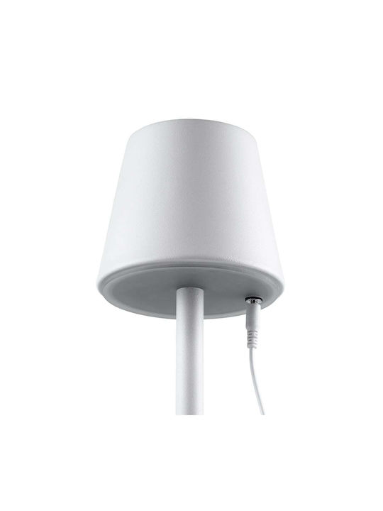 GloboStar Nega Outdoor Floor Lamp LED 2.2W with Warm White Light IP44 White