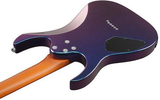 Ibanez GRG121SP Elektrische Gitarre Stratocaster mit HH Tonabnehmerkonfiguration Blue Metal Chameleon