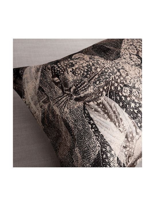Gofis Home Dekorativer Kissenbezug Nahla 340 Braun 30x45cm