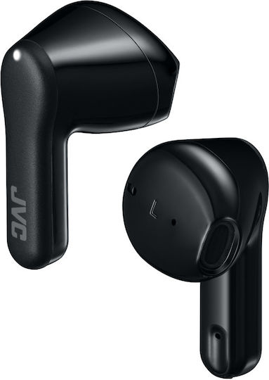 JVC HA-A3T Earbud Bluetooth Handsfree Ακουστικά με Αντοχή στον Ιδρώτα και Θήκη Φόρτισης Μαύρα