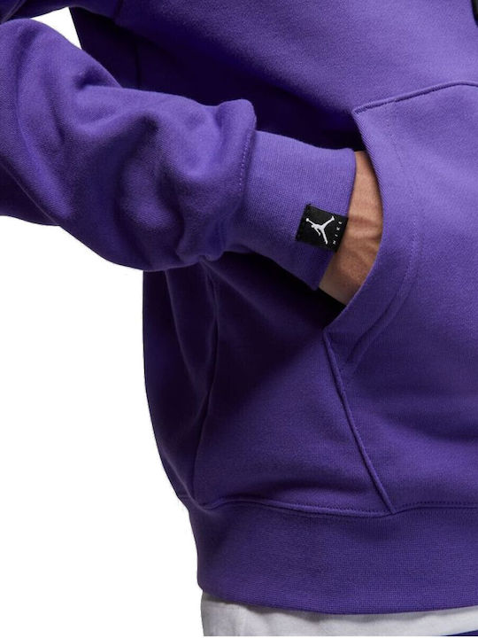 Sweatshirt Fleece with Hood Purple
