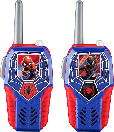 eKids Spiderman Walkie Talkies Μπλε-Κόκκινο για 3+ Ετών 2τμχ
