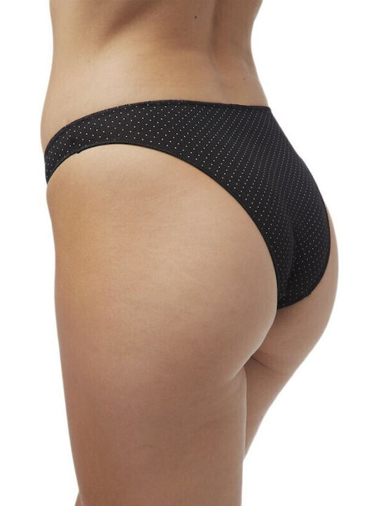 Miss Rio Βαμβακερά Дамско Слип 2Pack Черно/бяло