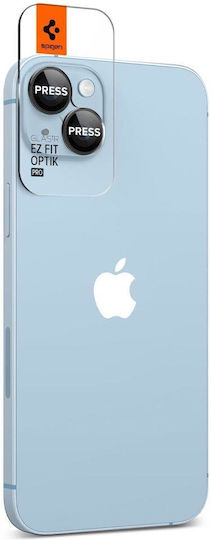 Optik Pro EZ Fit Camera Protection Tempered Glass Black for the iPhone 14 / 14 Plus. AGL05213