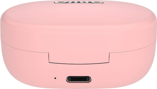 Aiwa EBTW-150 In-Ear Bluetooth-Freisprecheinrichtung Kopfhörer mit Schweißresistenz und Ladeetui Rosa