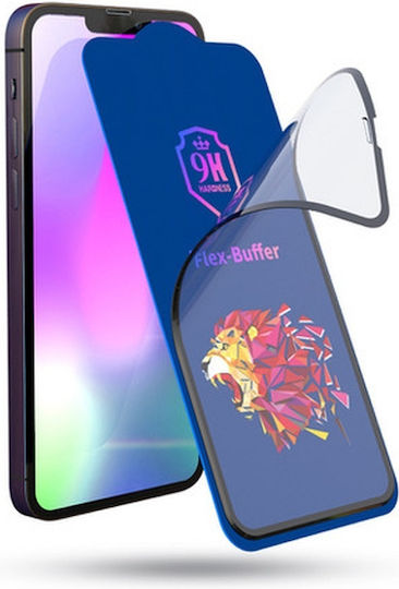 Bestsuit Flex-Buffer Hybrid 5D Antibacterial Full Face Tempered Glass (iPhone 13 mini)