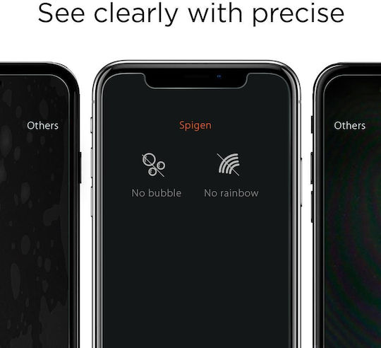 Spigen GLAS.tR Slim Vollflächig gehärtetes Glas (iPhone 14 Pro Max)