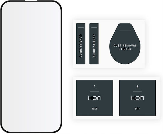 Hofi Pro+ Tempered Glass Μαύρο (iPhone 14 Pro)