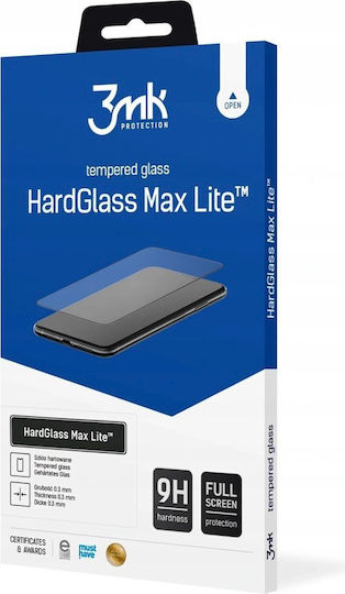 3MK Hardglass Max Lite Full Face Tempered Glass Black (Xiaomi 12 Lite)
