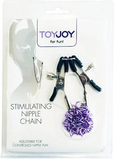 ToyJoy Stimulating Adjustable Nipple triple Chain Σφιγκτήρες Θηλών σε Μωβ Χρώμα