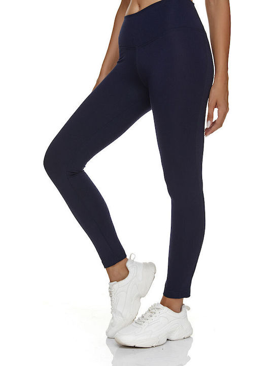 Women's Long Training Legging Navy Blue