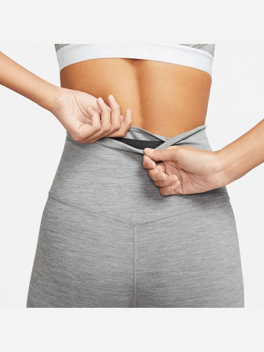 One Women's Long Running Legging High Waisted Dri-Fit Gray