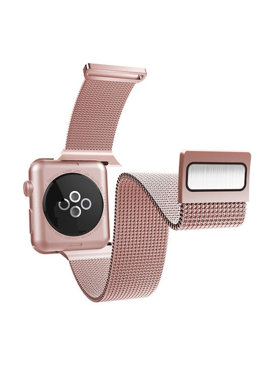 X-Doria Milanese Metal Band Armband Rose Gold (Apple Watch 44/45/46mm/Ultra 49mm)
