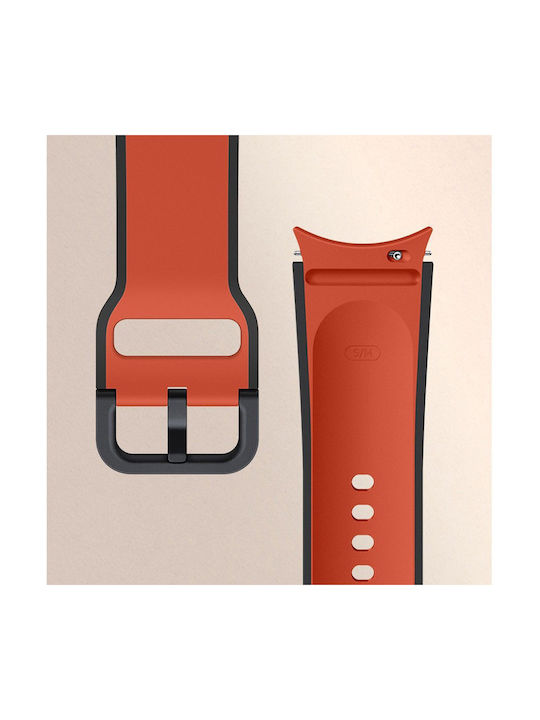 Samsung Bracelet Sport Bicolore Strap Silicone Red (Galaxy Watch4/5/6/7/FE/4 Classic/6 Classic/5 Pro)
