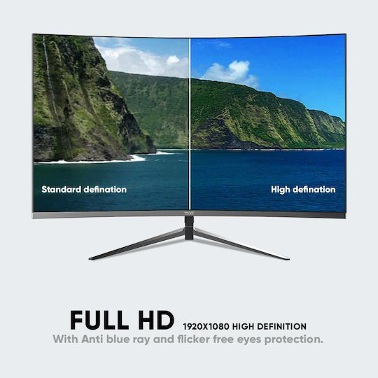 Armaggeddon Pixxel+ Pro PSC27HD AHVA Curved Monitor 27" FHD 1920x1080 με Χρόνο Απόκρισης 5ms GTG