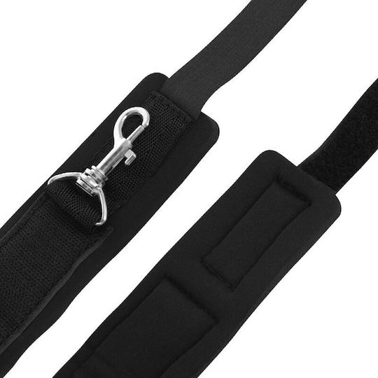 Darkness Bondage Door Cuffs Σετ για Δέσιμο σε Πόρτα σε Μαύρο Χρώμα