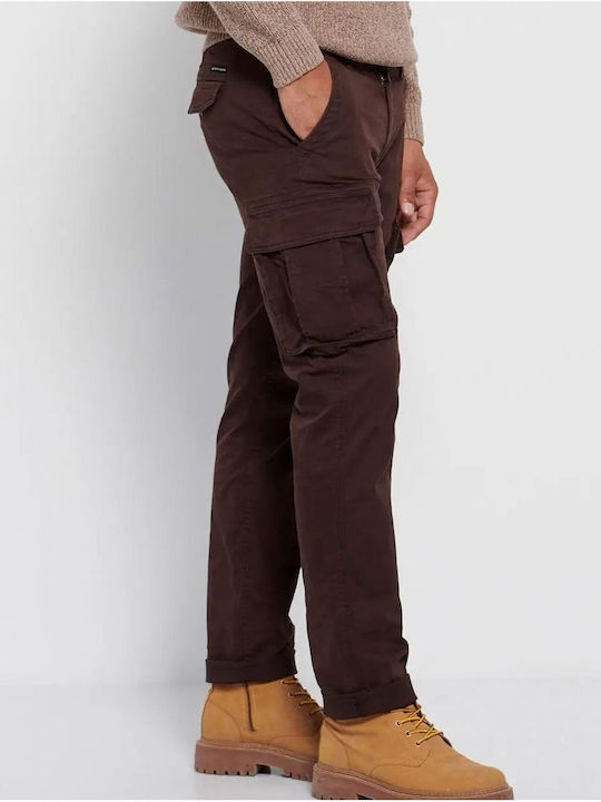Men's Trousers Cargo in Regular Fit Brown
