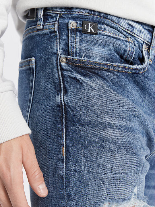 Herren Jeanshose mit Slim Verjüngt Passform Blau