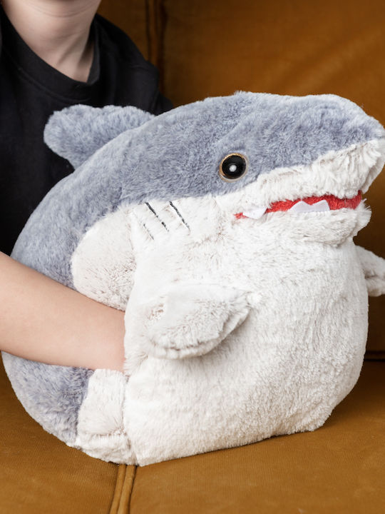 Noxxiez Kids Throw Pillow Shark 35x35cm Gray