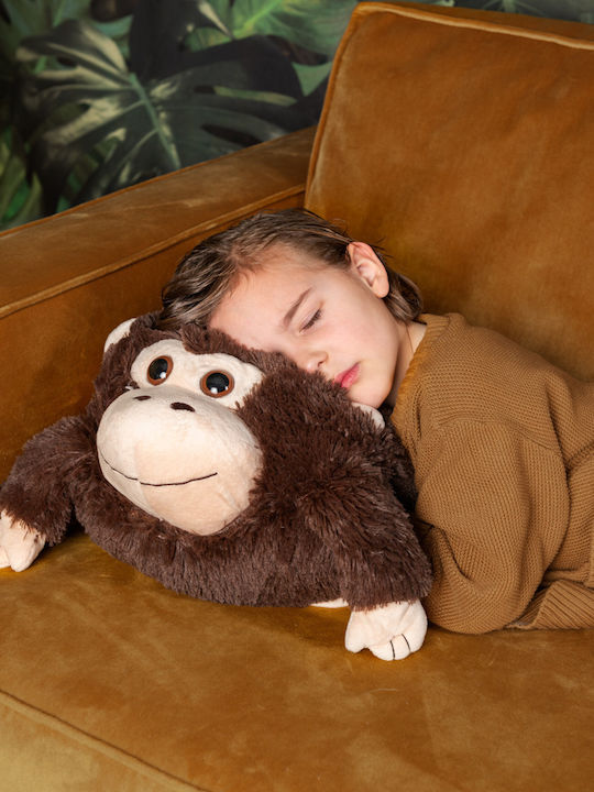 Noxxiez Kids Decorative Pillow Gorilla Brown 35x35cm