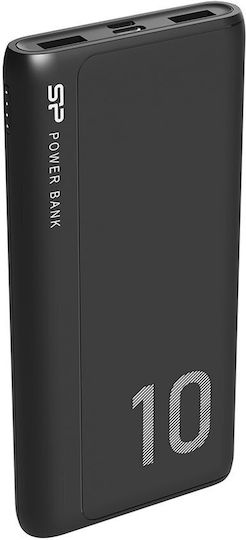 Silicon Power GP15 Power Bank 10000mAh cu 2 Porturi USB-A Negru