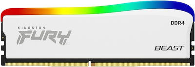 Kingston Fury Beast RGB 8GB DDR4 RAM with 3600 Speed for Desktop