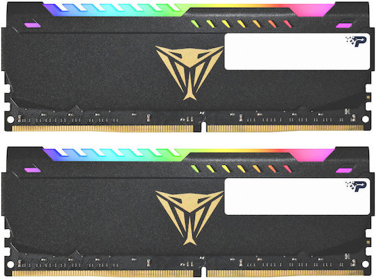 Patriot Viper Steel RGB DDR4 64GB RAM with 2x32GB Modules and Speed 3600 for Desktop