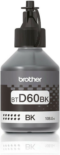 Brother BTD60 Γνήσιο Μελάνι Εκτυπωτή InkJet Μαύρο (BT-D60BK)