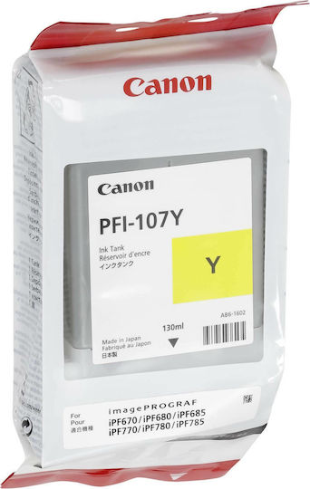 Canon PFI-107 Original InkJet Printer Ink Yellow (6708B001)