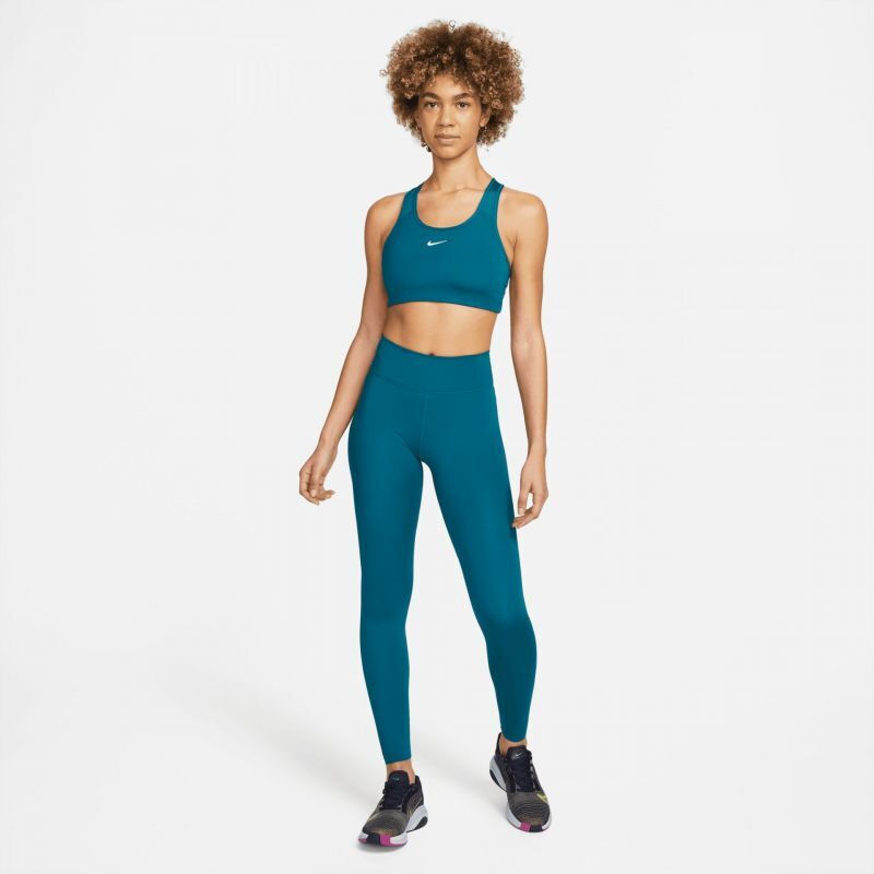 Nike Dri-Fit One Luxe Yoga Γυναικείο Μακρύ Κολάν Ψηλόμεσο Petrol AT3098-404