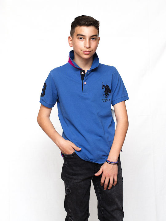 U.S. Polo Assn. Kids Polo Short Sleeve Blue