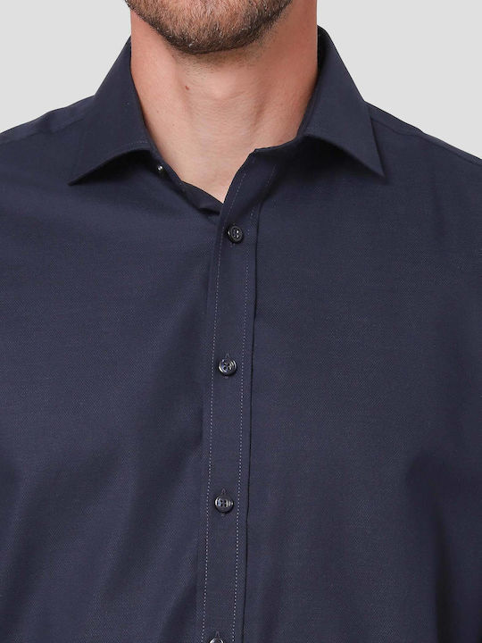 Marcus Rice Shirt Men's Cotton Shirt Dark Blue 7050