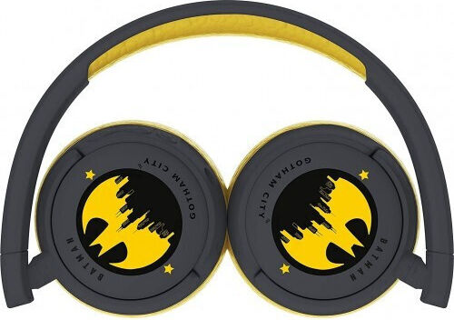OTL DC Comics Batman Gotham City Kids Wireless / Wired On Ear Headphones with 24 hours of Operation Black