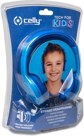 Celly KidsBeat Ενσύρματα Παιδικά On Ear Ακουστικά Γαλάζια