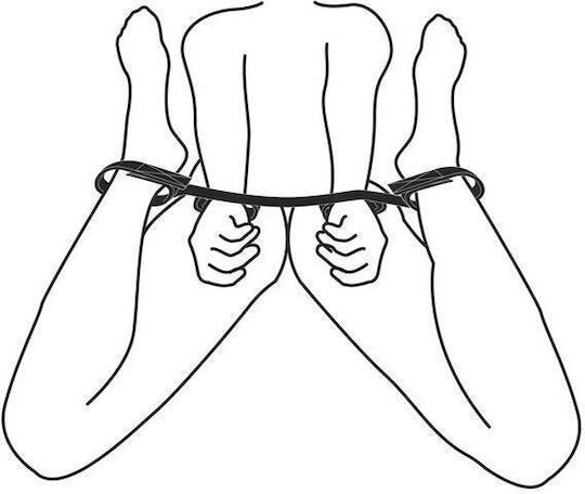Easytoys Wrist & Ankle Bondage Bar Ιμάντες Ακινητοποίησης σε Μαύρο Χρώμα