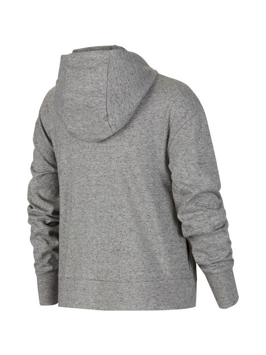 Nike Athletic Kids Cardigan Sweatshirts Hooded Gray