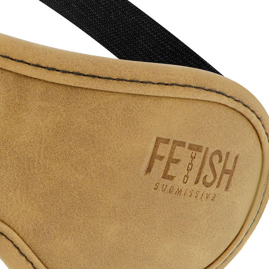 Fetish Submissive Origin Mask Vegan Leather BDSM Маска в Кафяв Цвят