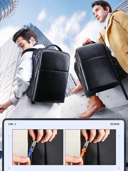 Bopai Τσάντα Πλάτης για Laptop 15.6" με Θύρα USB σε Μαύρο χρώμα 61-18911
