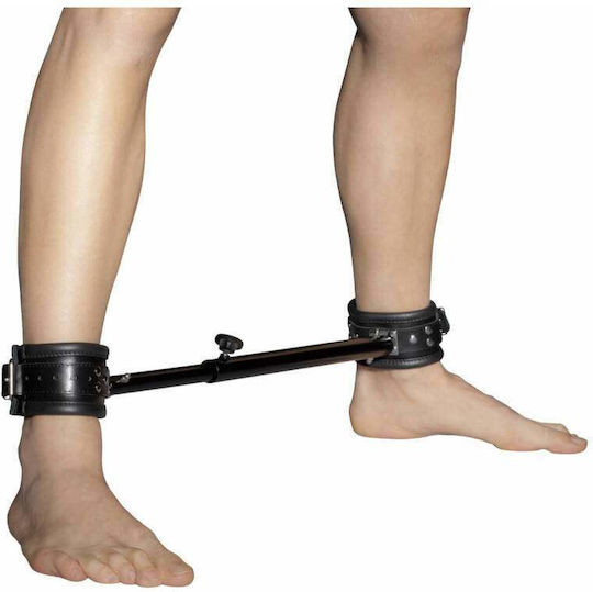 Zado Leather Spreader Bar Μπάρα Ακινητοποίησης σε Μαύρο Χρώμα