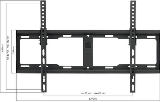 One For All WM 4621 Βάση Τηλεόρασης Τοίχου έως 84" και 100kg