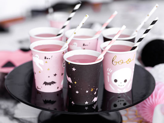 PartyDeco Bοο Glass for Party Halloween 6pcs