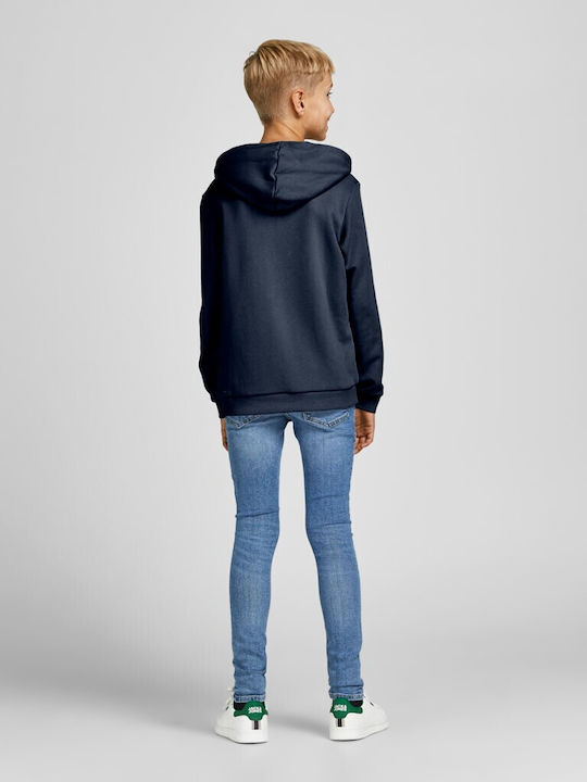 Jack & Jones Kids Sweatshirt with Hood and Pocket Navy Blue