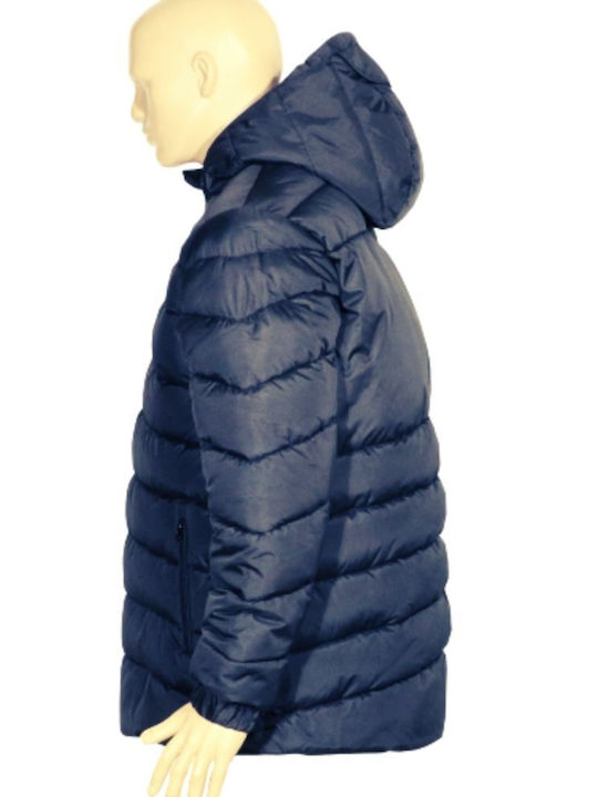 Fageo Work Jacket with Hood Blue