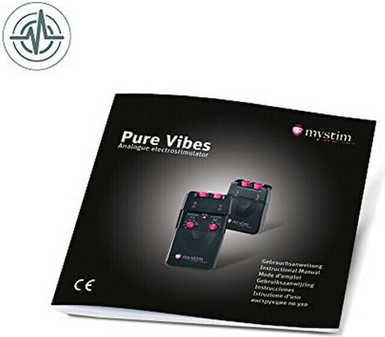 Mystim Pure Vibes για Ηλεκτροδιέγερση σε Μαύρο Χρώμα 4τμχ