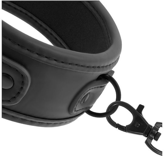 Fetish Submissive Collar With Leash Halsband in Schwarz Farbe