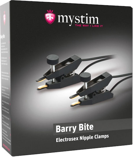 Mystim Barry Bite for Electro-stimulation in Black Color 2pcs