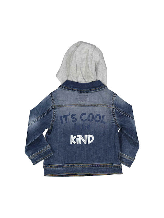 Birba Trybeyond Kids Denim Jacket short Hooded Blue