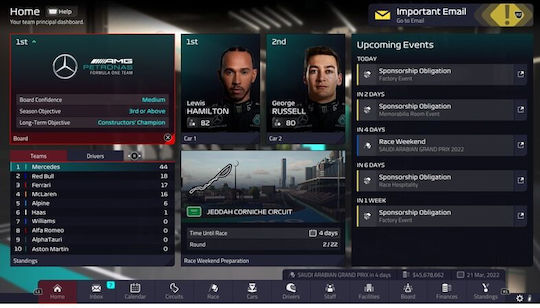 F1 Manager 2022 PS5 Game