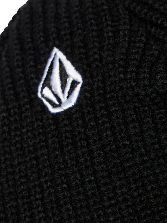 Full Stone Beanie Beanie with Rib Knit in Black color